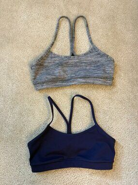 Bundle of 2 Lululemon Flow Y Bra IV Sports Bras Size 8